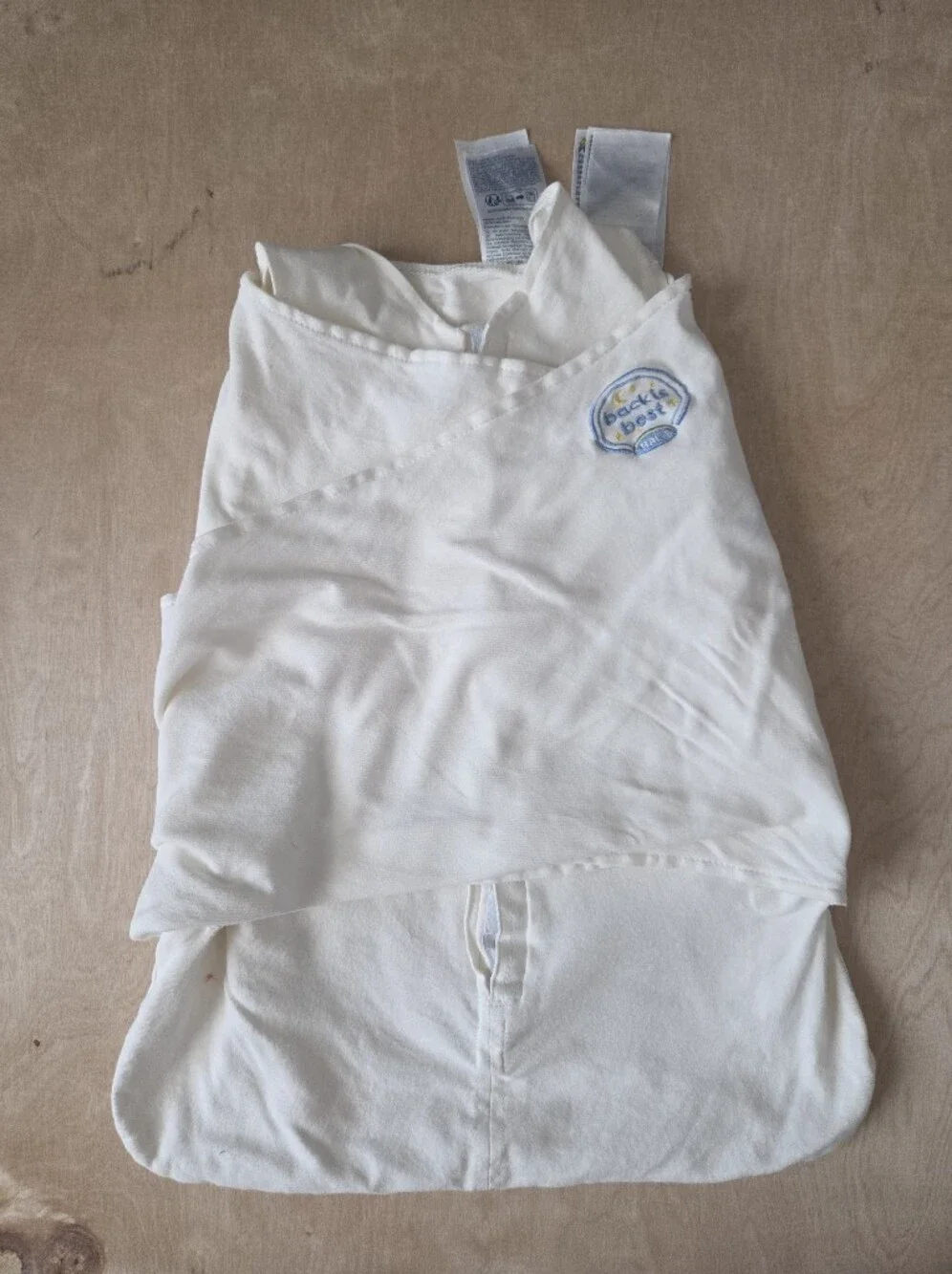 Halo Baby Sleep Sack Swaddles White with Gray Star And Solid Cream